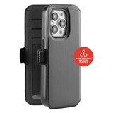 3SIXT iPhone 15 Pro NeoWallet (Black) Folio Case & Wallet Card Holder