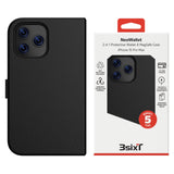 3SIXT iPhone 15 Pro Max NeoWallet (Black) Folio Case & Wallet Card Holder