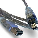 Cable FireWire 400 4pin/6pin M-M IEEE1394a 1.2M 1.8M or 4.5M