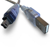 Cable FireWire to USB Firewire 400 4pin (M) iLink to USB-A (M)