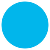Solid blue cyan circle on a white background