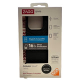 ZAGG Gear4 Denali Case iPhone 14 Pro Max Case (Black/Orange) Slim Protection with MagSafe Support