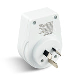 Travel Adapter (NZ/Aus Plug) Slim with International Sockets (UK Hong Kong USA Canada Japan etc)