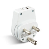Travel Adapter (South African Plug) with NZ Socket & USB-C USB-A Ports