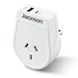 Travel Adapter (South African Plug) with NZ Socket & USB-C USB-A Ports