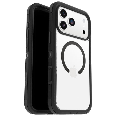 OtterBox Defender Pro XT iPhone 17 Pro Max Tough Lifeproof Case (Clear/Black)