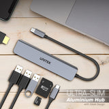 Unitek USB-C to 7-port USB Hub (Space Grey) 7-in-1 with 4K HDMI SD 3x USB-A