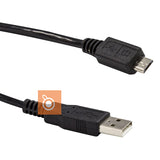 Cable USB-A to micro USB (Black) Samsung & USB Micro B Charge Devices 0.3M 1.2M 2M 3M 5M