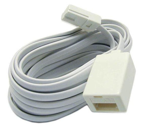 Cable Phone Extension BT (M) to (F) 2M 3M or 10M 6-line