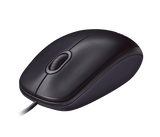 Logitech Mouse Wired USB M90 Basic (Black)