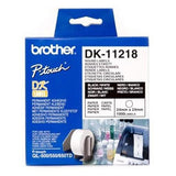 Brother DK-11218 Genuine Labels Round 24mm Diameter (x1000) DK11218 White Paper * Damaged Box