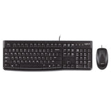 Logitech Keyboard & Mouse mk120 Wired USB Combo Set
