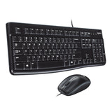 Logitech Keyboard & Mouse mk120 Wired USB Combo Set