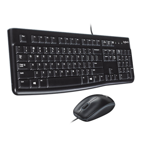 Logitech Keyboard & Mouse mk120 Wired USB Combo Set