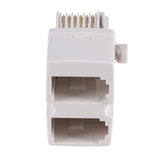 Cable Phone BT Splitter 2-Way BT Plug (M) to Dual BT Sockets (F)