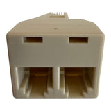 Cable Phone Adapter RJ11 Dual Splitter (M to FF) RJ11 Plug (M) to 2x RJ11 Sockets (F)