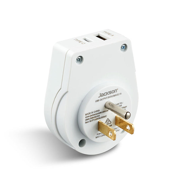 Travel Adapter (USA/Canada Plug) with NZ Socket & 2x USB Sockets 2.1A ...