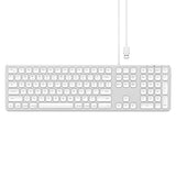 Satechi Keyboard Silver (Wired USB) with Numeric Keypad for Apple Mac