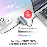 Unitek USB-C to 5-port Dual HDMI USB Hub (Space Grey) 5-in-1