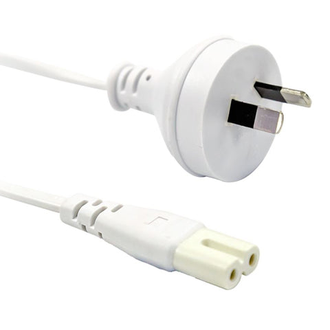 Power Cable (Figure 8 C7) 2M White for AC Adapters